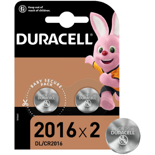 Duracell Lithium Coin 2016 - 2 Pack