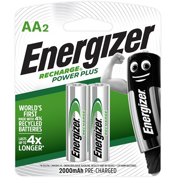 Energizer Recharge Power plus: AA - 2 Pack (2000 mAh)