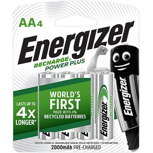 Energizer Recharge Power plus: AA - 4 Pack (2000mAh)