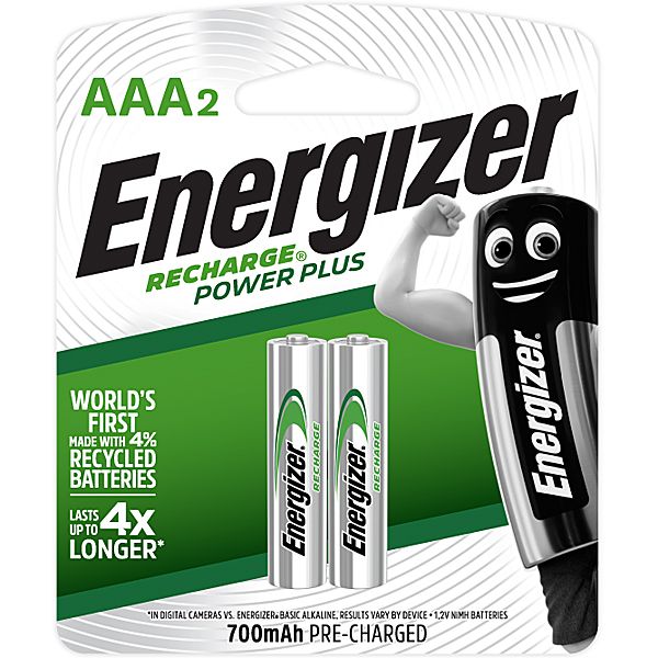 Energizer Recharge Power plus: AAA - 2 Pack  (700mAh)