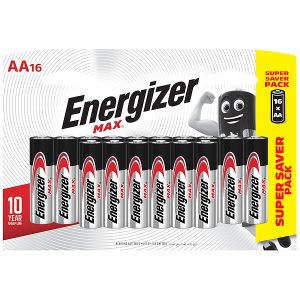 Energizer Max:  AA - 16 Pack