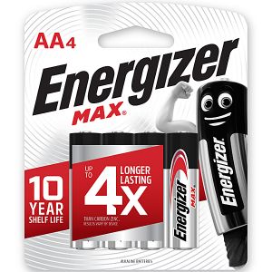 Energizer Max:  AA - 4 Pack
