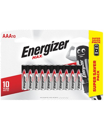 Energizer Max:  AAA - 10 Pack