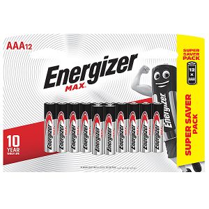 Energizer Max:  AAA - 12 Pack