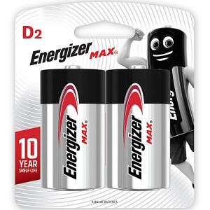 Energizer Max:  D - 2 Pack