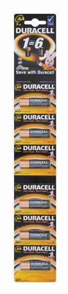 Duracell AA6 Strip Pack Batteries