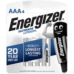 Energizer Ultimate Lithium:  AAA - 4 Pack