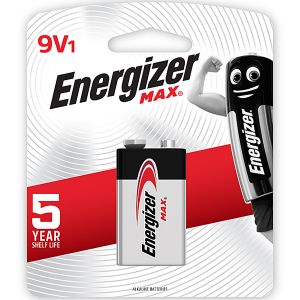Energizer Max:  9V - 1 Pack
