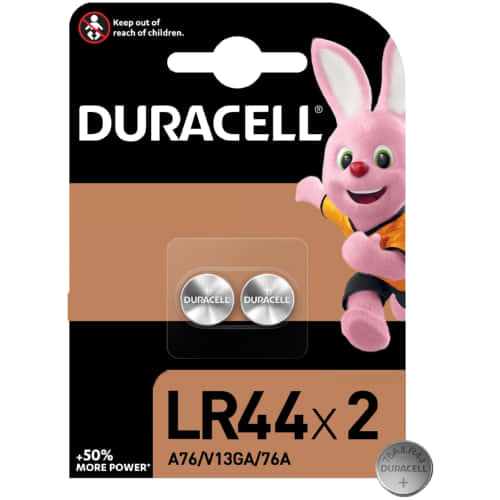 Duracell Alkaline LR44/A76 - 2 Pack