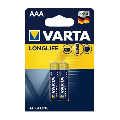VARTA Longlife Alkaline Batteries - AAA 2 Pack